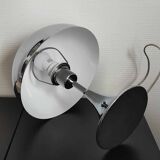 Chrome metal mushroom lamp