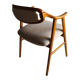 Fauteuil scandinave en fausse fourrure de mouton retournée | Années 1960