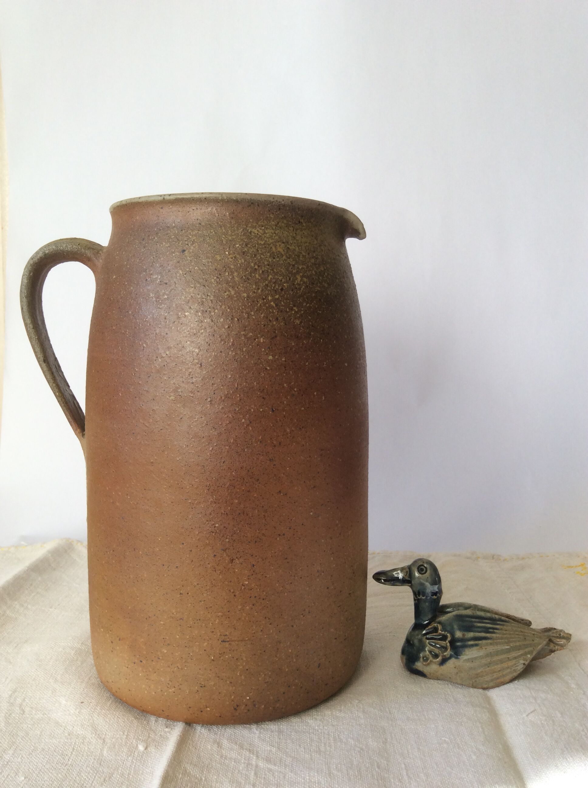 Large antique broc in 4-litre artisan sandstone