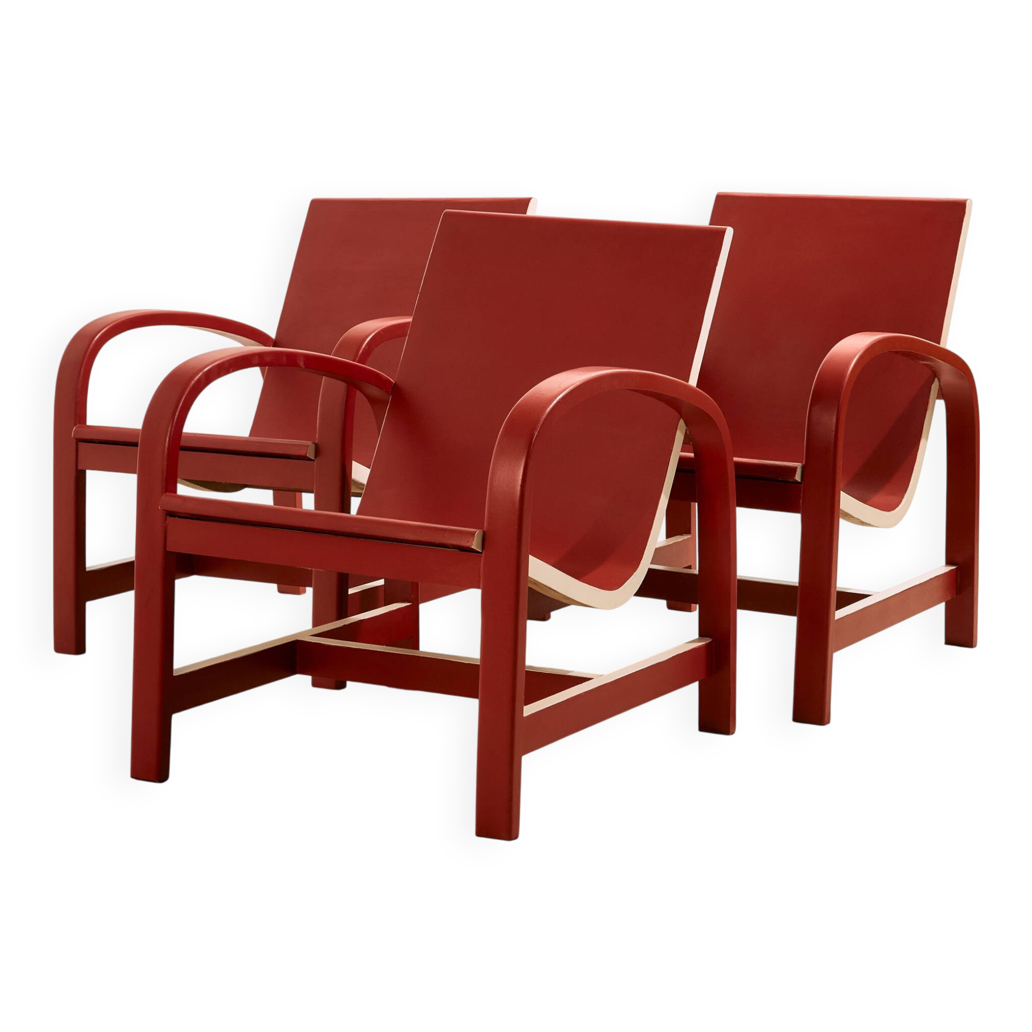 Beech armchair