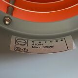 Sven middelboe verona pendant in white and orange by nordisk solar, denmark