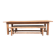 Grande table de ferme avec 2 bancs