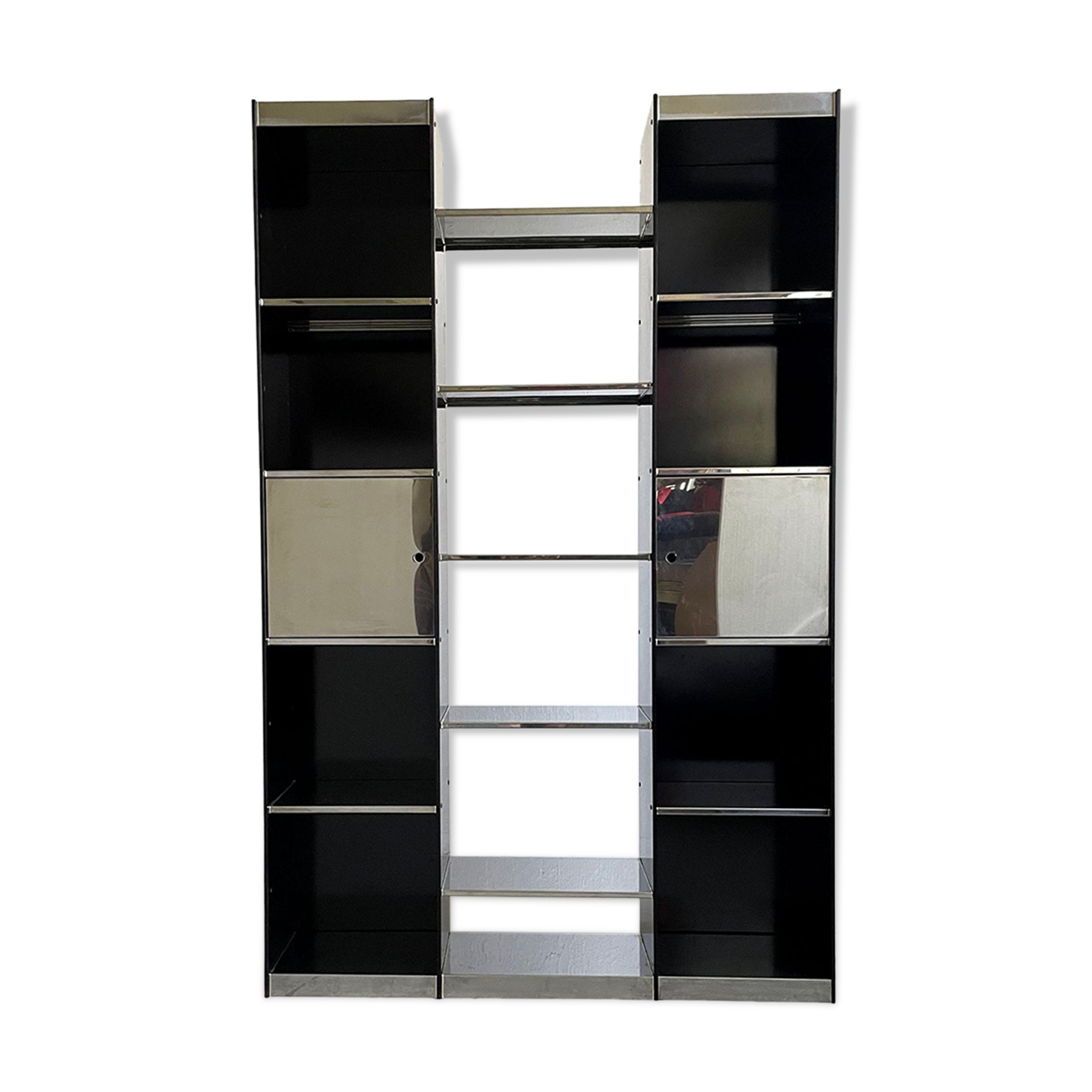 Very rare italian modern library bookcase for cidue, italy, 1970