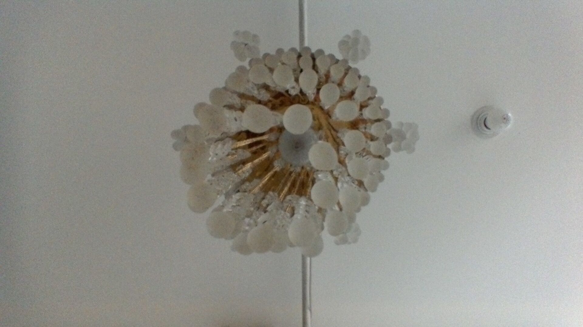 Bohemian glass chandelier vintage