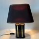 Black ceramic lamp from the 1980s