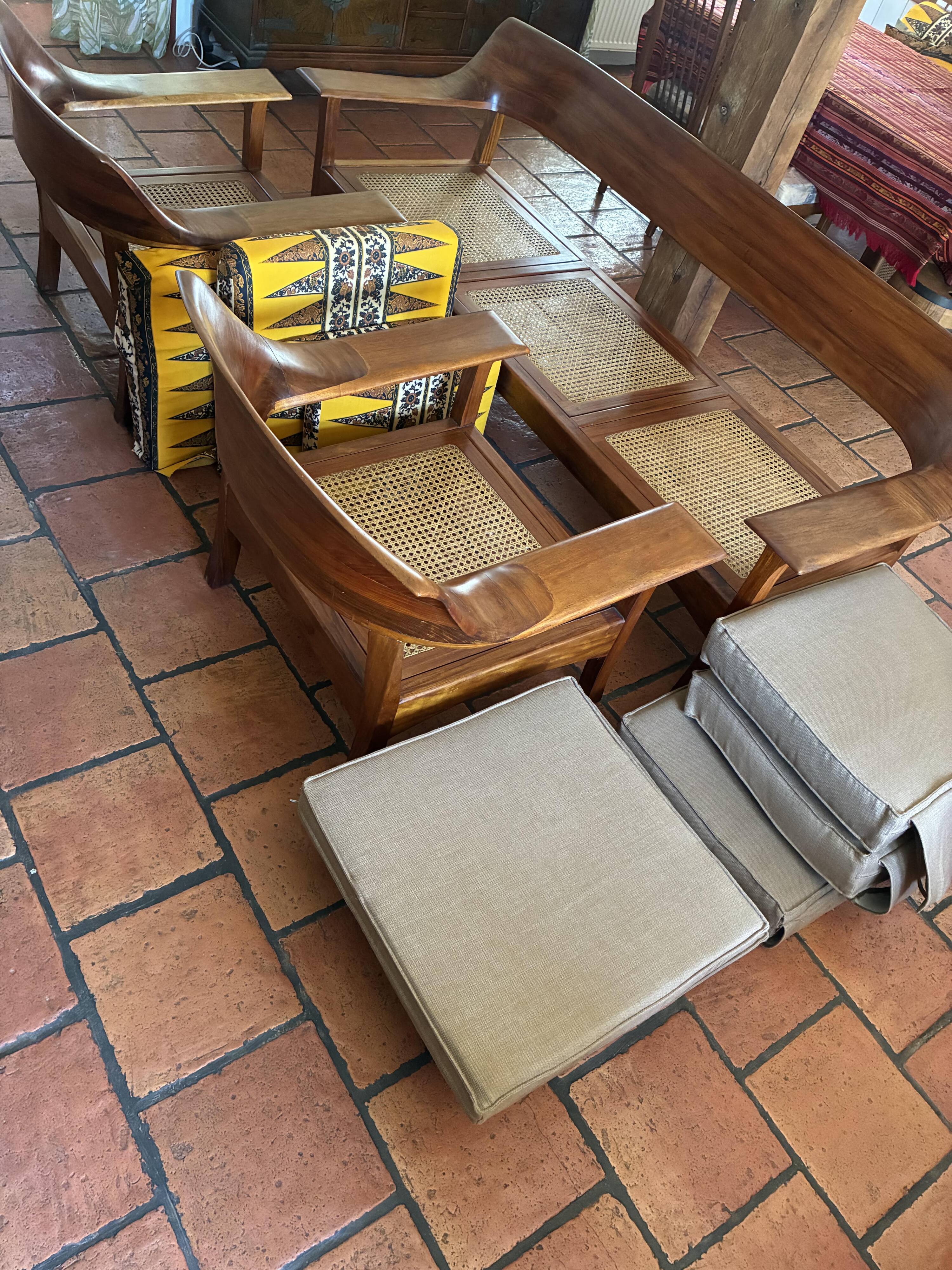 Sofa and two armchairs