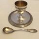 Silver metal eggcup