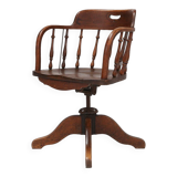 English style swivel-base “captain” desk chair, ca. 1850