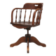 English style swivel-base “captain” desk chair, ca. 1850