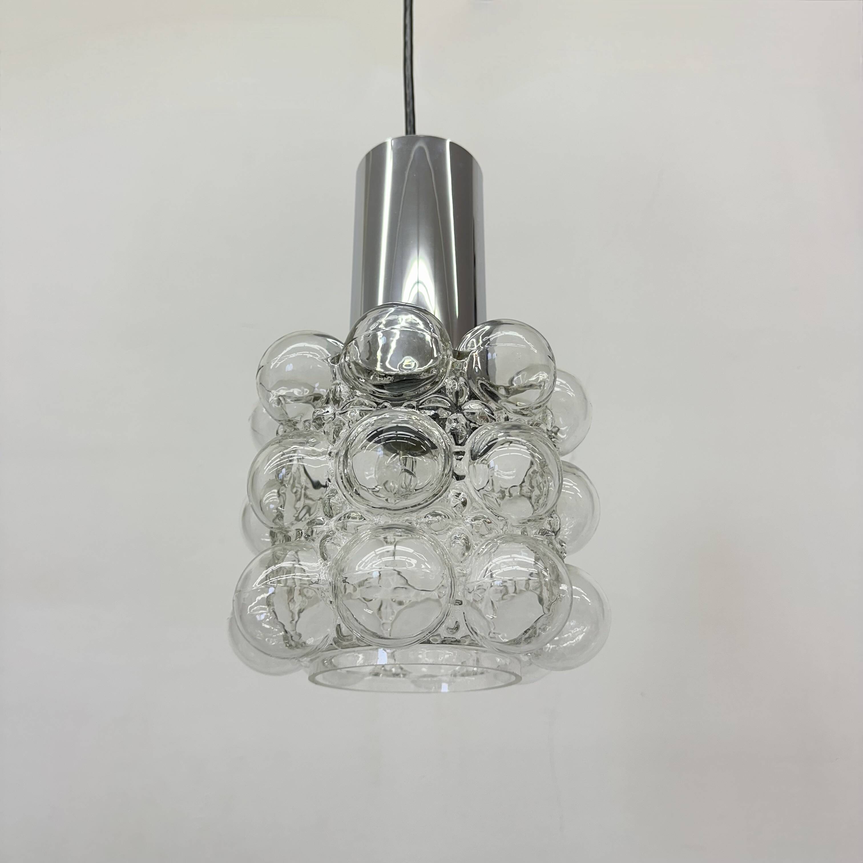 Bubble Glass Pendant by Helena Tynell for Limburg, Germany, 1970s