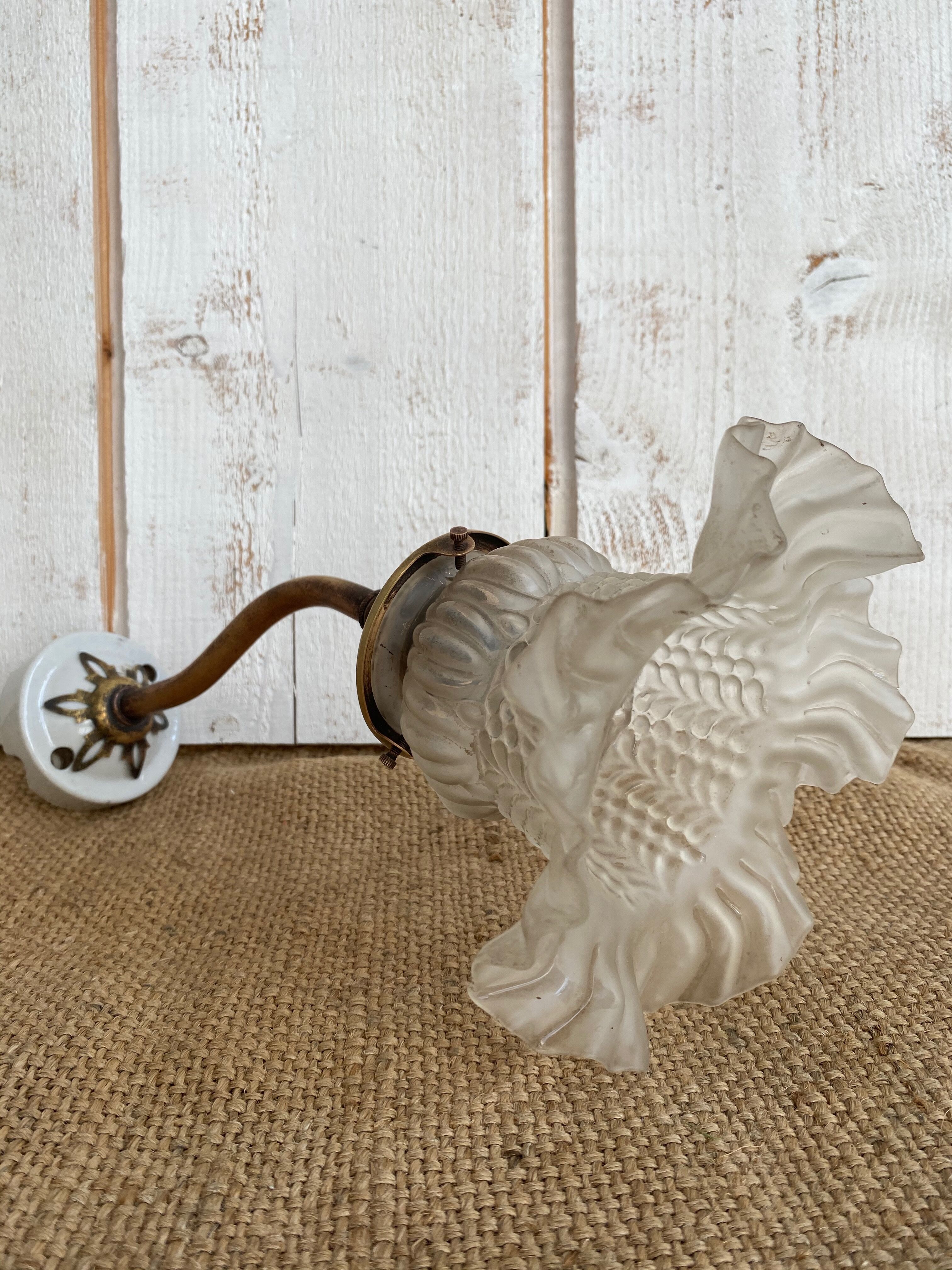 Art Deco tulip wall light