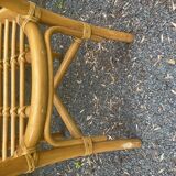 Set of four rattan chairs