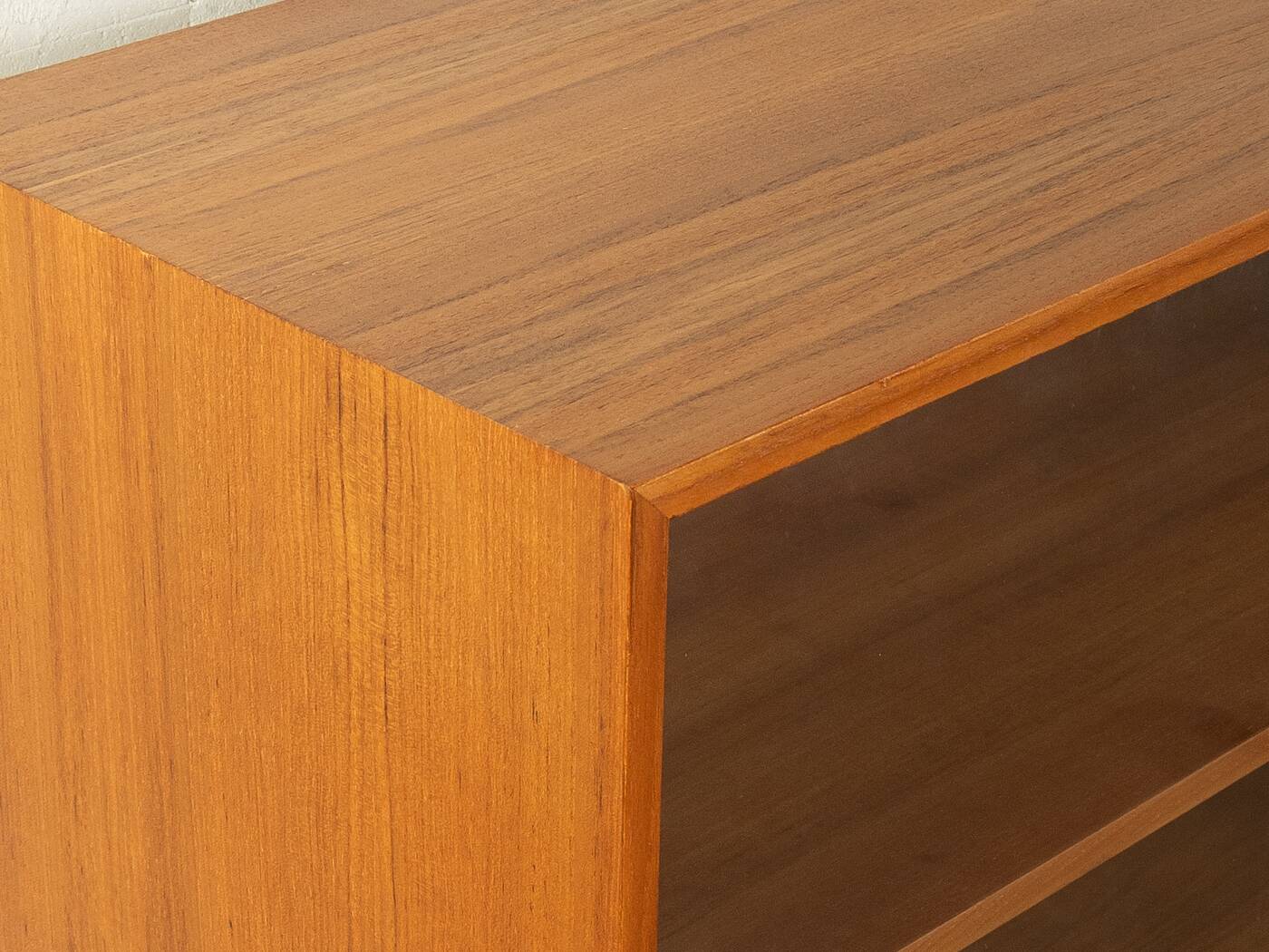 Classic sideboard by Lothar Wegner, 1960s, teak veneer, glass sliding door