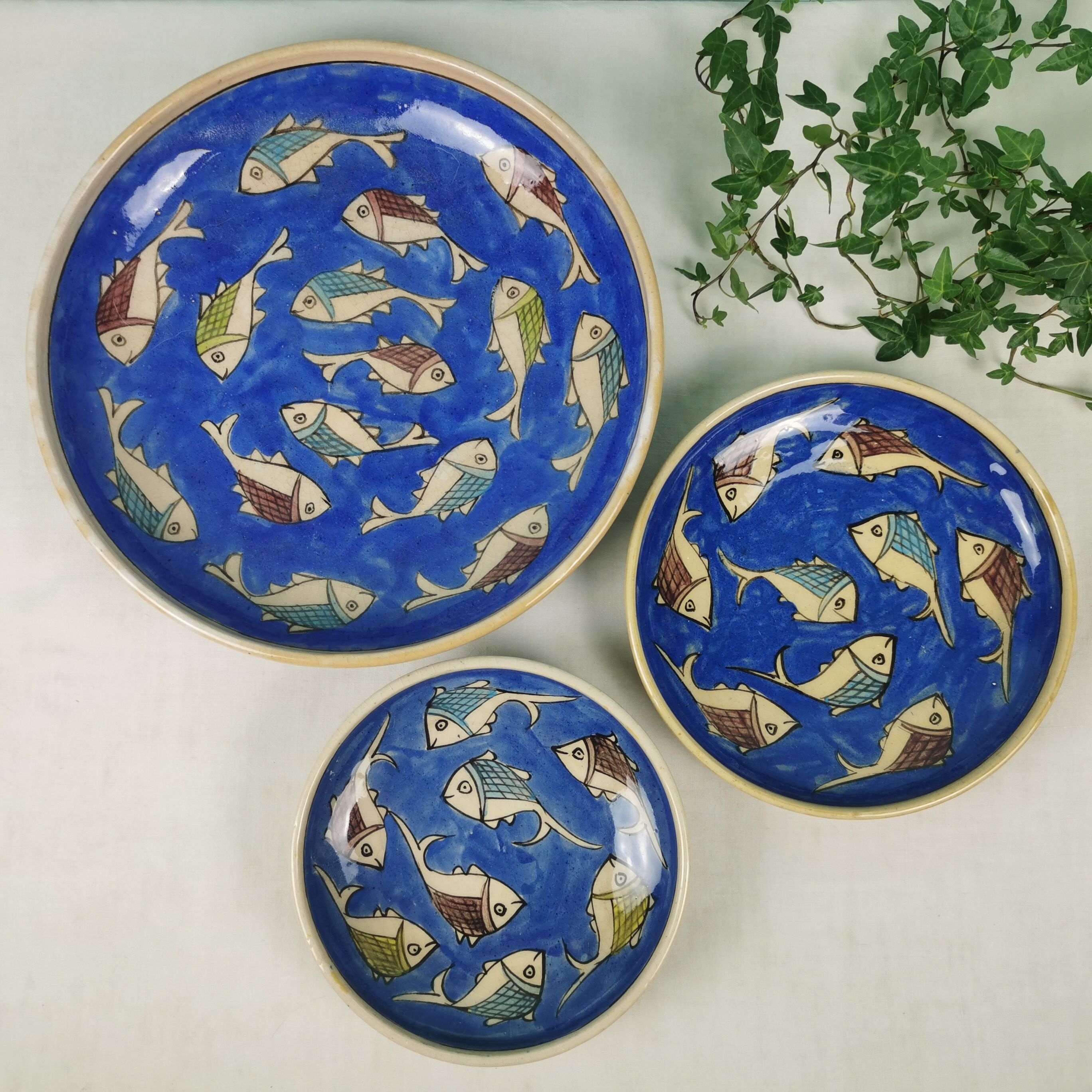 Plats en céramique "poissons"