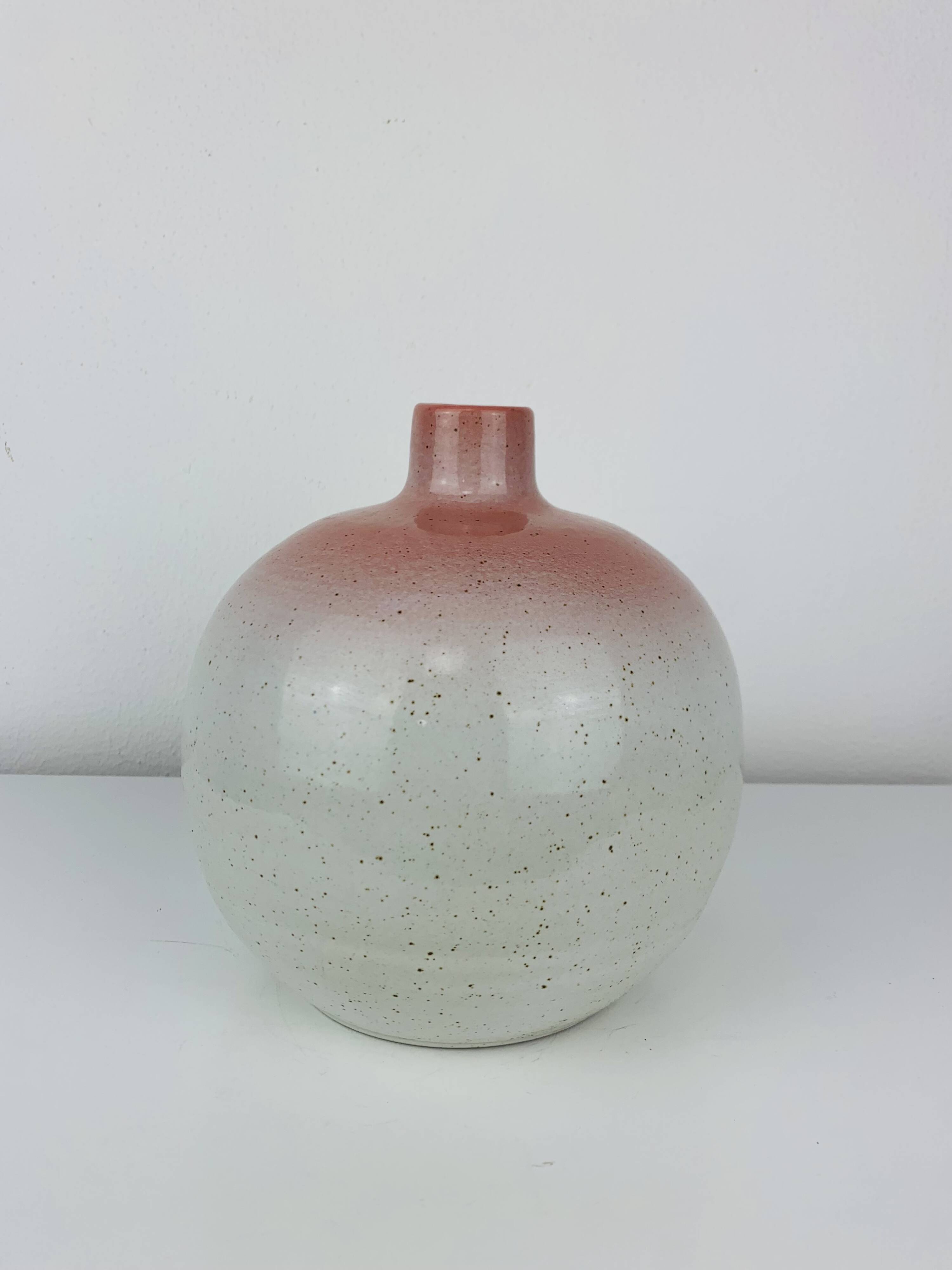 Vintage ceramic ball vase, lamp base