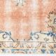 3x6 Rug For Living Room Pale Orange Blue Handmade Turkish Rug, 104x176Cm