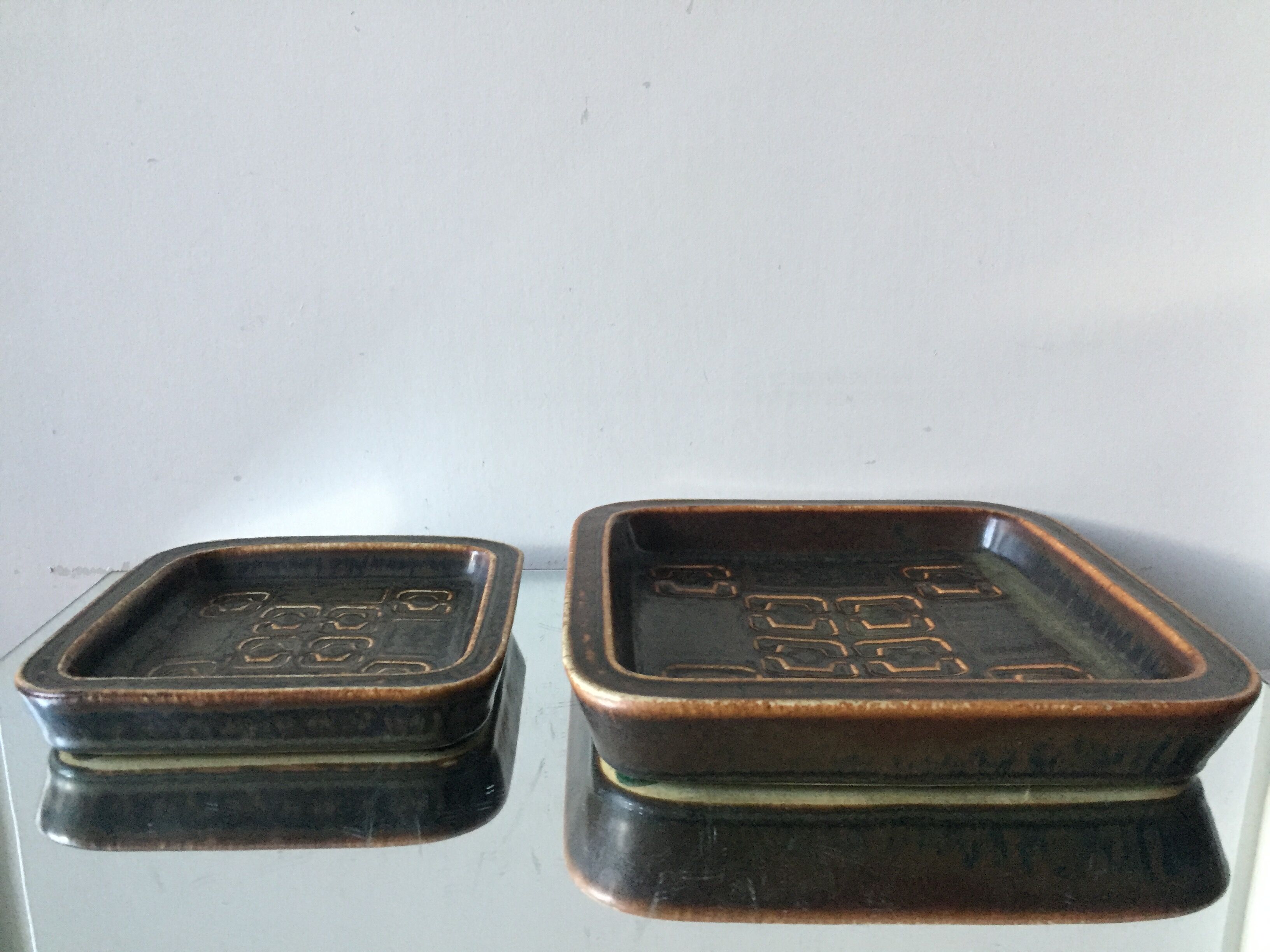 Set of 2 Bing & Grondahl Royal Copenhagen Stoneware bowls made in Denmark