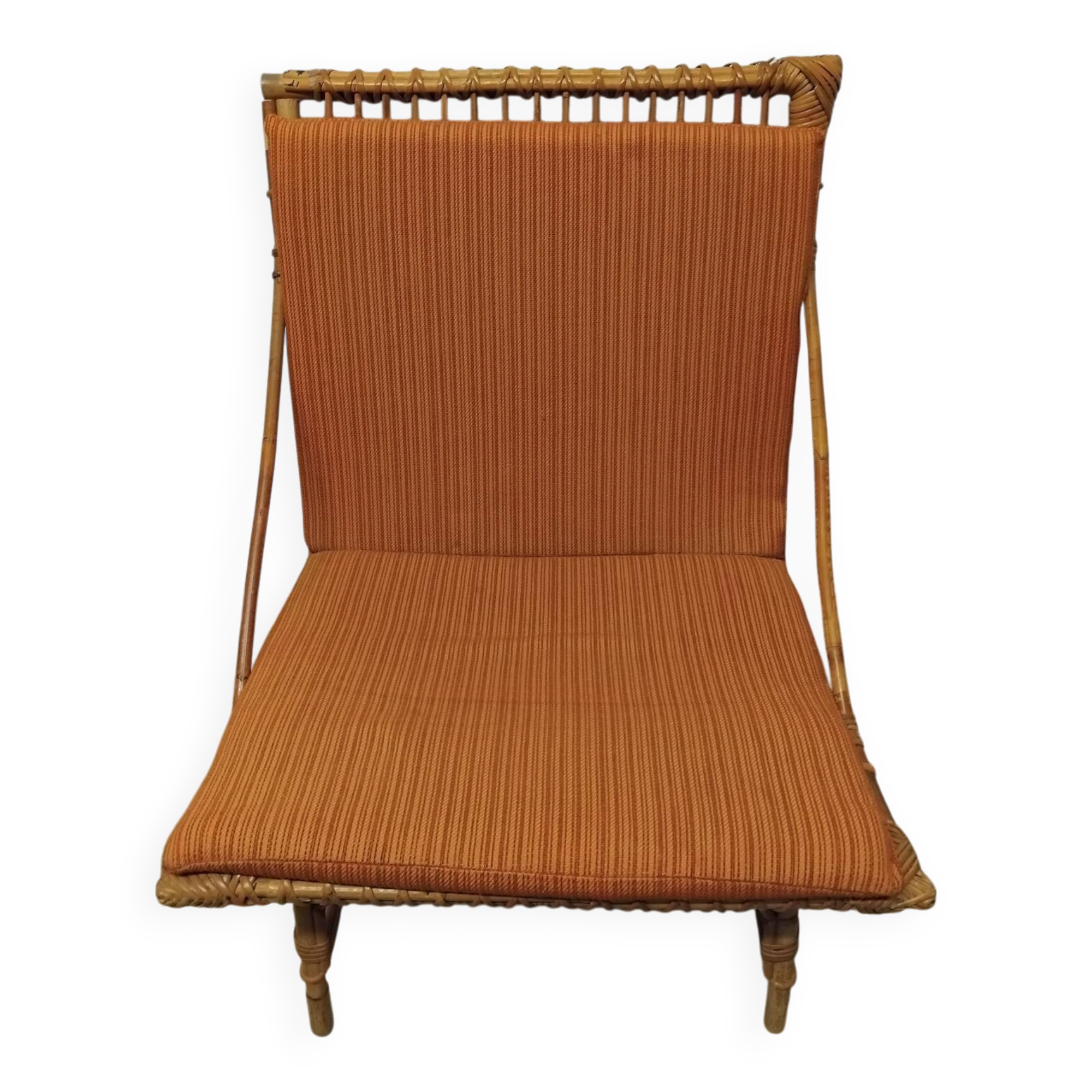 Fauteuil en Rotin Vintage