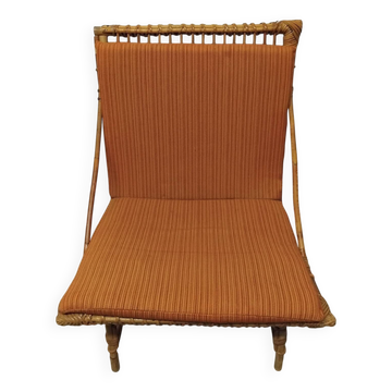 Fauteuil en Rotin Vintage