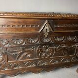 Brutalist chest nineteenth in oak