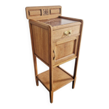 Art Deco style bedside table in solid oak, 1930s
