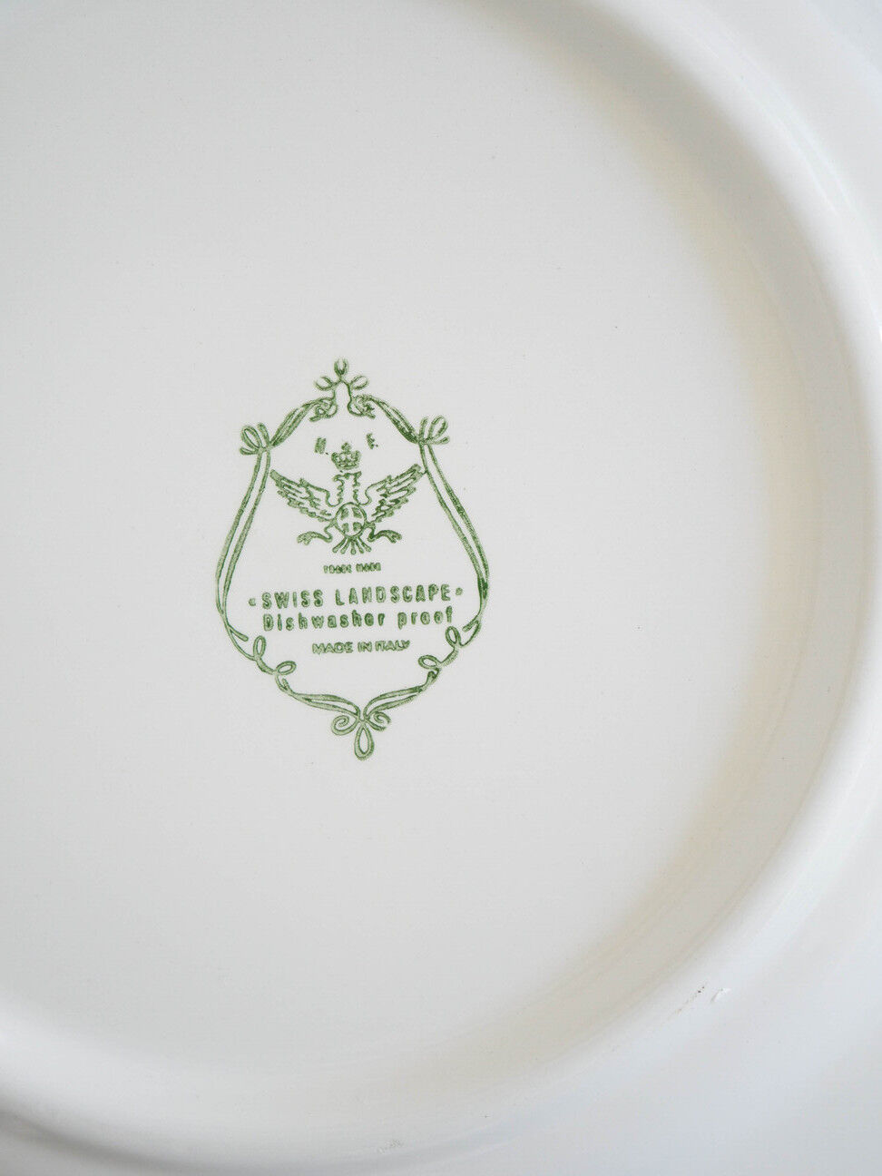 English style plate green décor