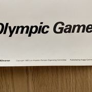 Original poster for the Los Angeles Olympics, 1984, Carlos almaraz