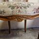 Set of 3 Louis XV style chairs - In carved and moulded wood with flowers