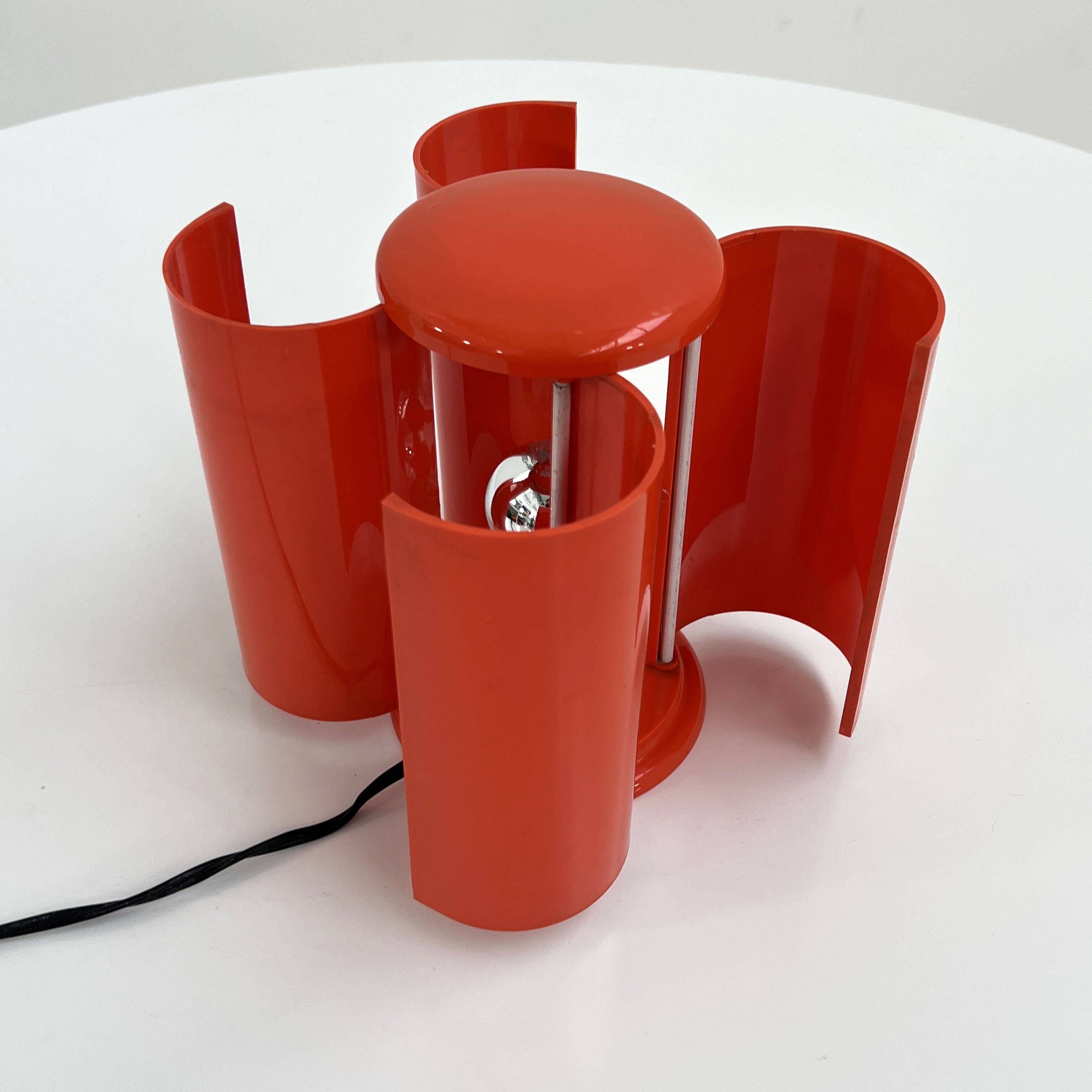 Lampe de table fleur par Studio D.A, Casati & Ponzio pour Lamperti, 1970
