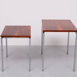 set Rose wood side tables 1970s