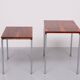 set Rose wood side tables 1970s