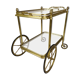 Vintage brass bar trolley service