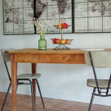 Old wooden farm table