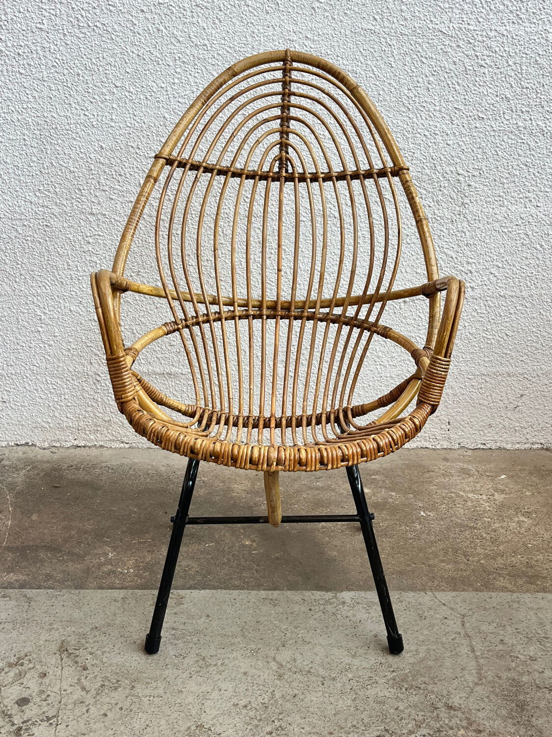 Rattan armchair