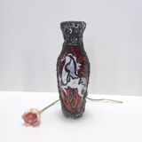 Vintage Fat Lava Earthenware Vase by Giulianelli for Ceramiche San Marino