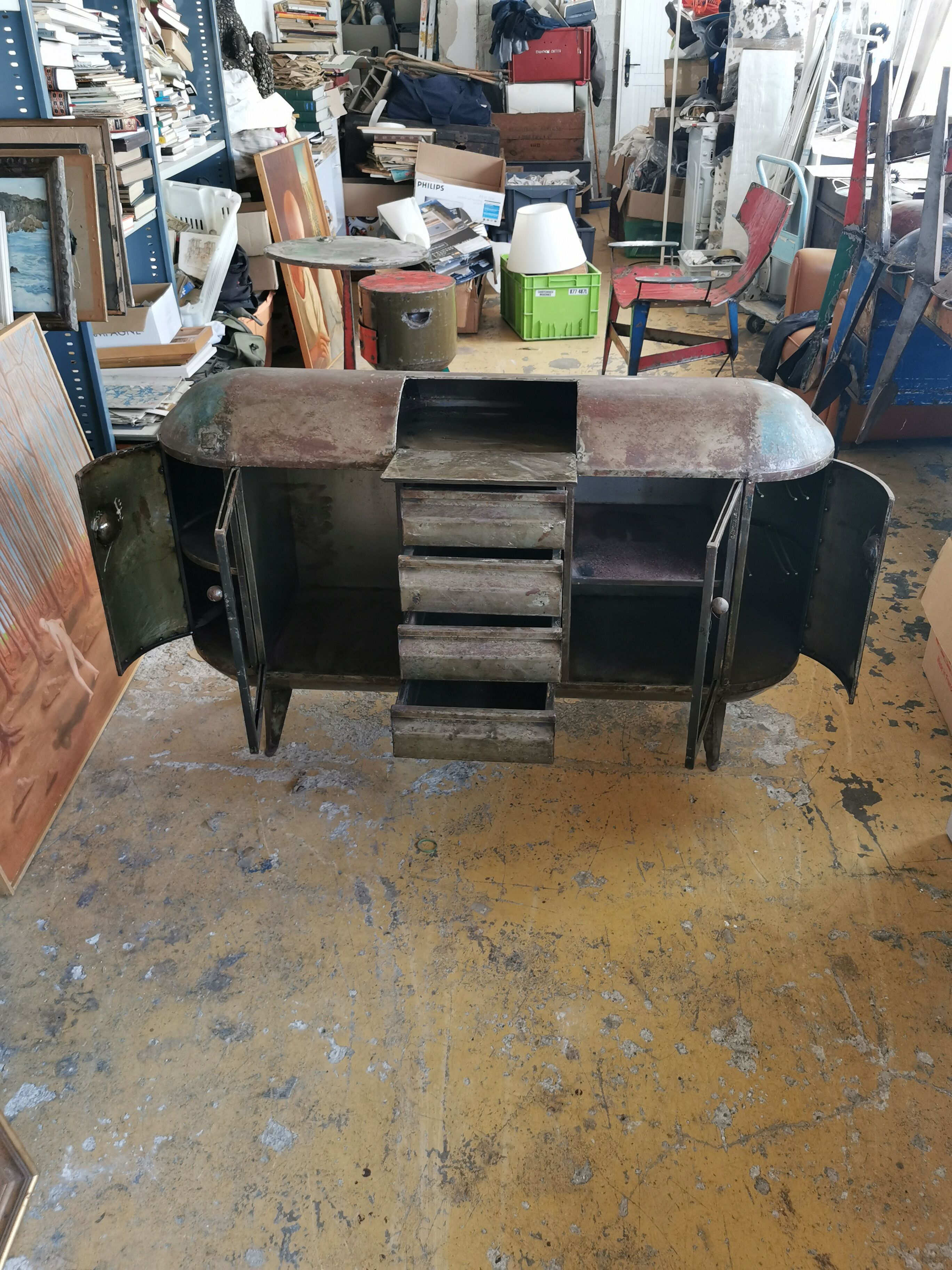 Bar, buffet design industriel signée hamed ouattara