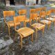 Lot de 50 chaises bistrot empilables vintage 