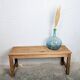 Slatted wooden bench