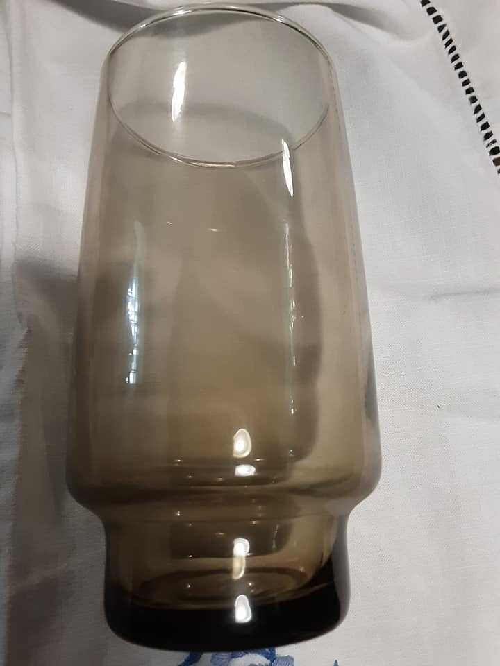 Set of 1970s orangeade glasses