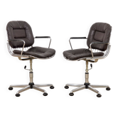Pair of designer armchairs - Gastone Rinaldi from the 1970s