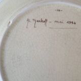 4 medium Moustiers Longchamp plates. Hand-painted by Al.Markoff.
