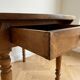 Antique solid wood drop-leaf table
