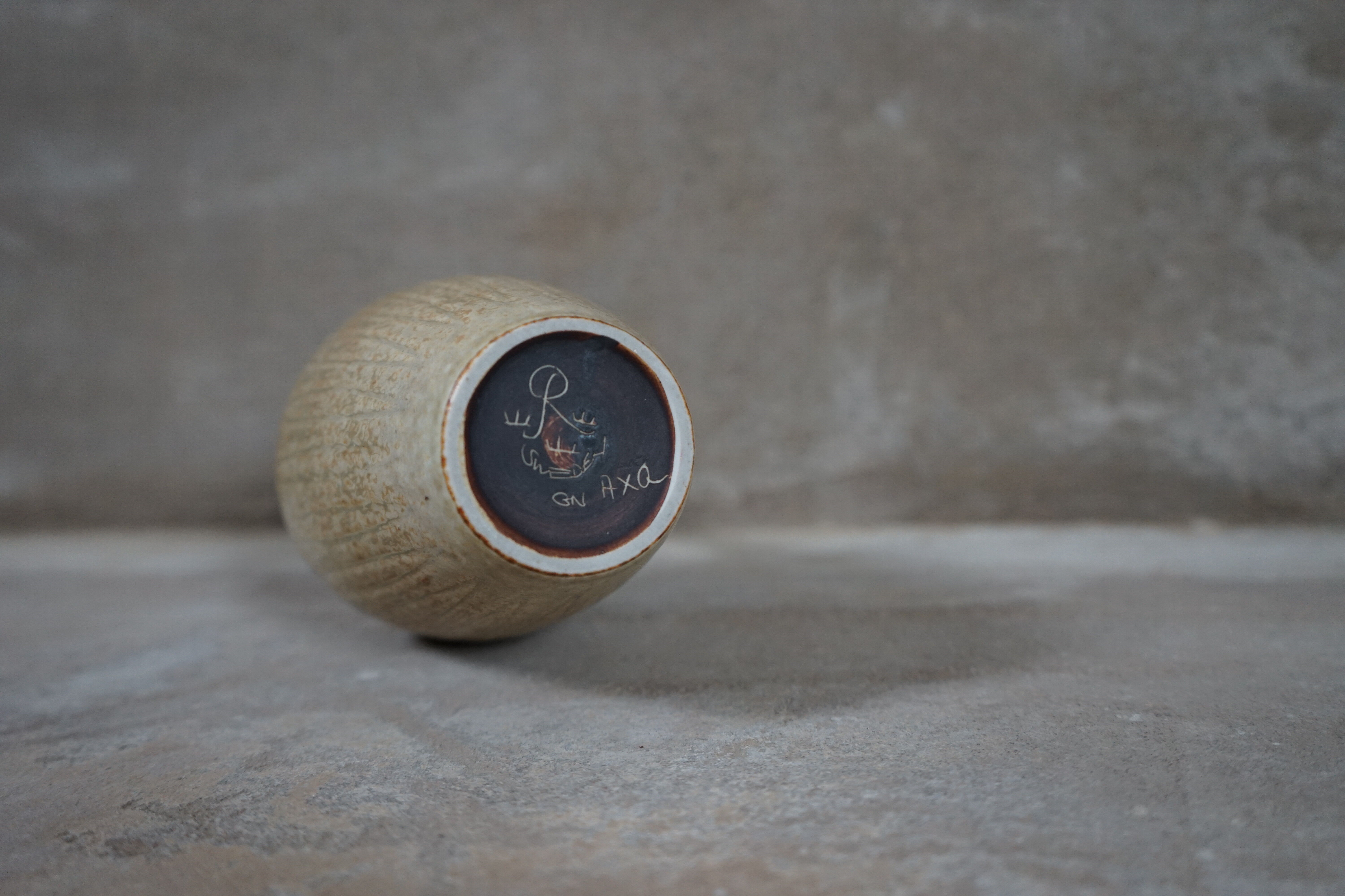 Gunnar Nylund for Rörstrand stoneware AXQ vase, Sweden, 1950s