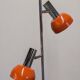 Space age floor lamp with 2 spots by Hustadt Leuchten, Germany, circa 1970.
