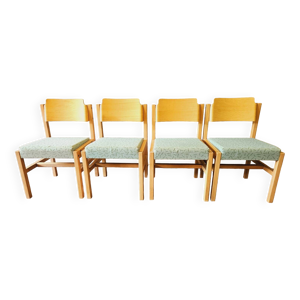 Set de 4 chaises en bois