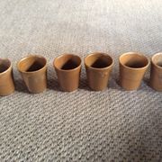 Série de 6 tasses en grès
