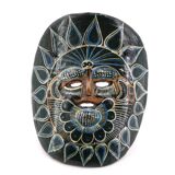 Black Mexican ceramic mask, South America, 1970s