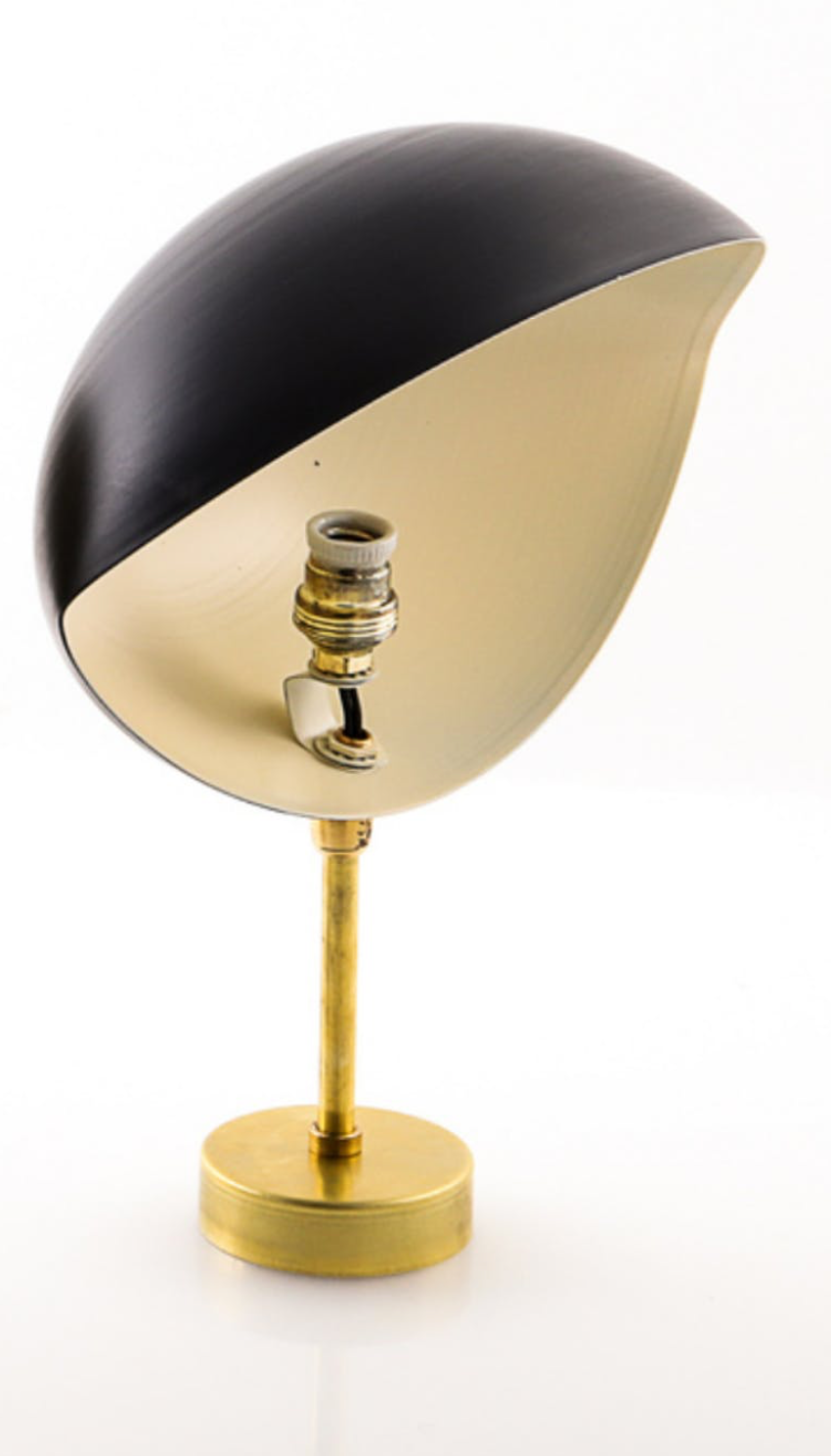 Pair Applyblack Wall Shell Style 1960's