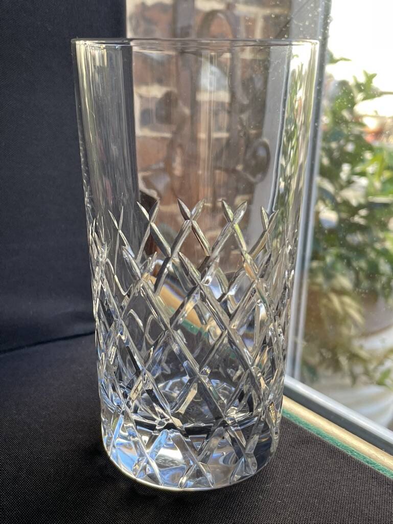 4 Large cut crystal glasses – Cristalleries Royales de Champagne
