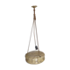Art deco marbled glass bowl suspension